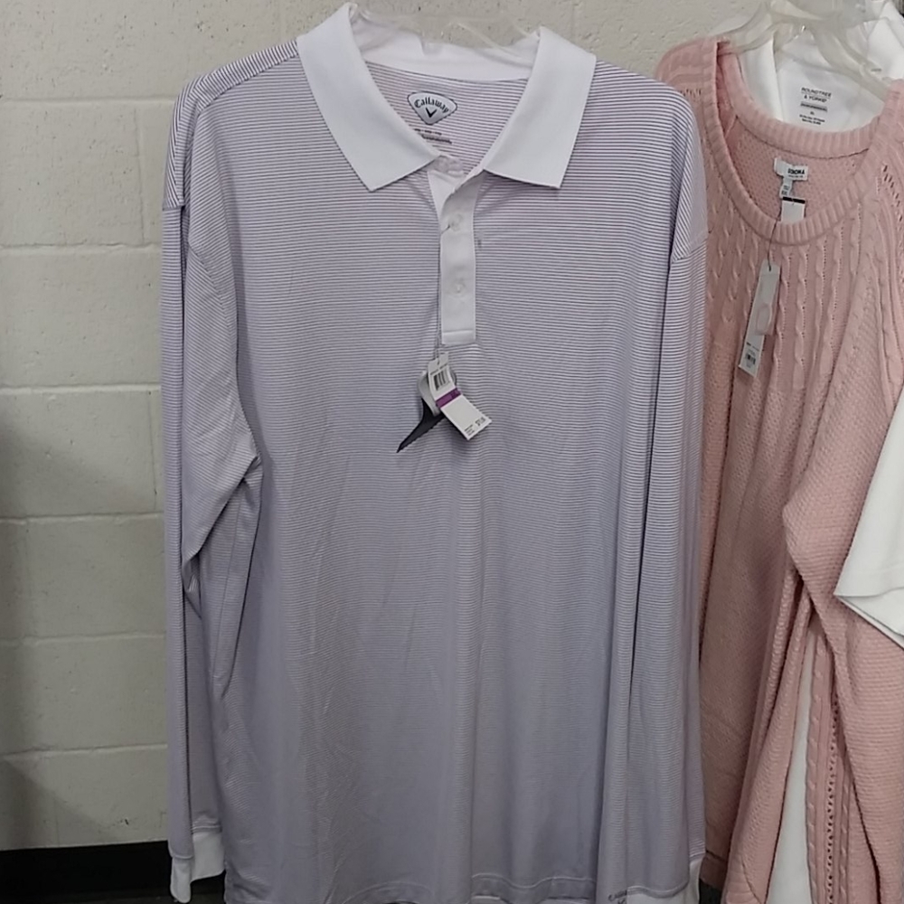 Mens long sleeve polo